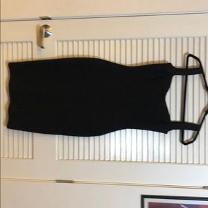 Sexy black dress full lenght zipper on the back